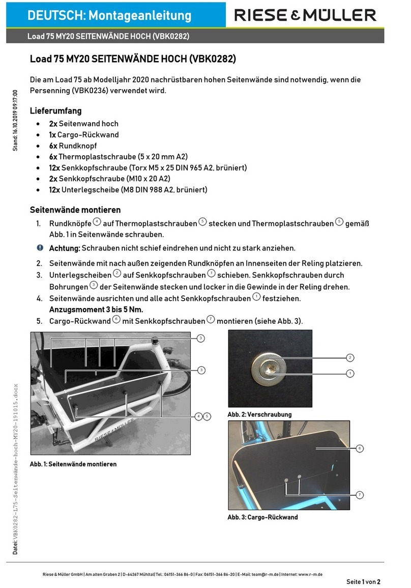 RIESE & MULLER VBK0234 User manual RIESE & MULLER VBK0234 User manual