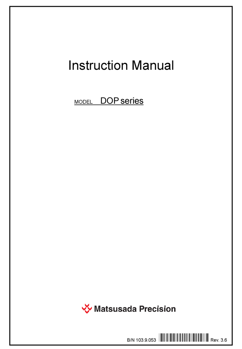 Matsusada Precision DOP Series User manual