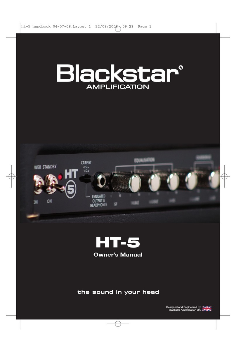 Blackstar Amplification HT-5 owner's manual
