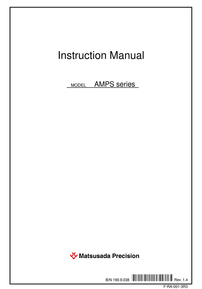 Matsusada Precision AMPS Series instruction manual