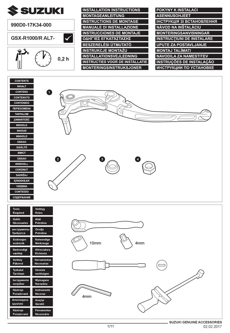Suzuki 990D0-17K34-000 installation instructions