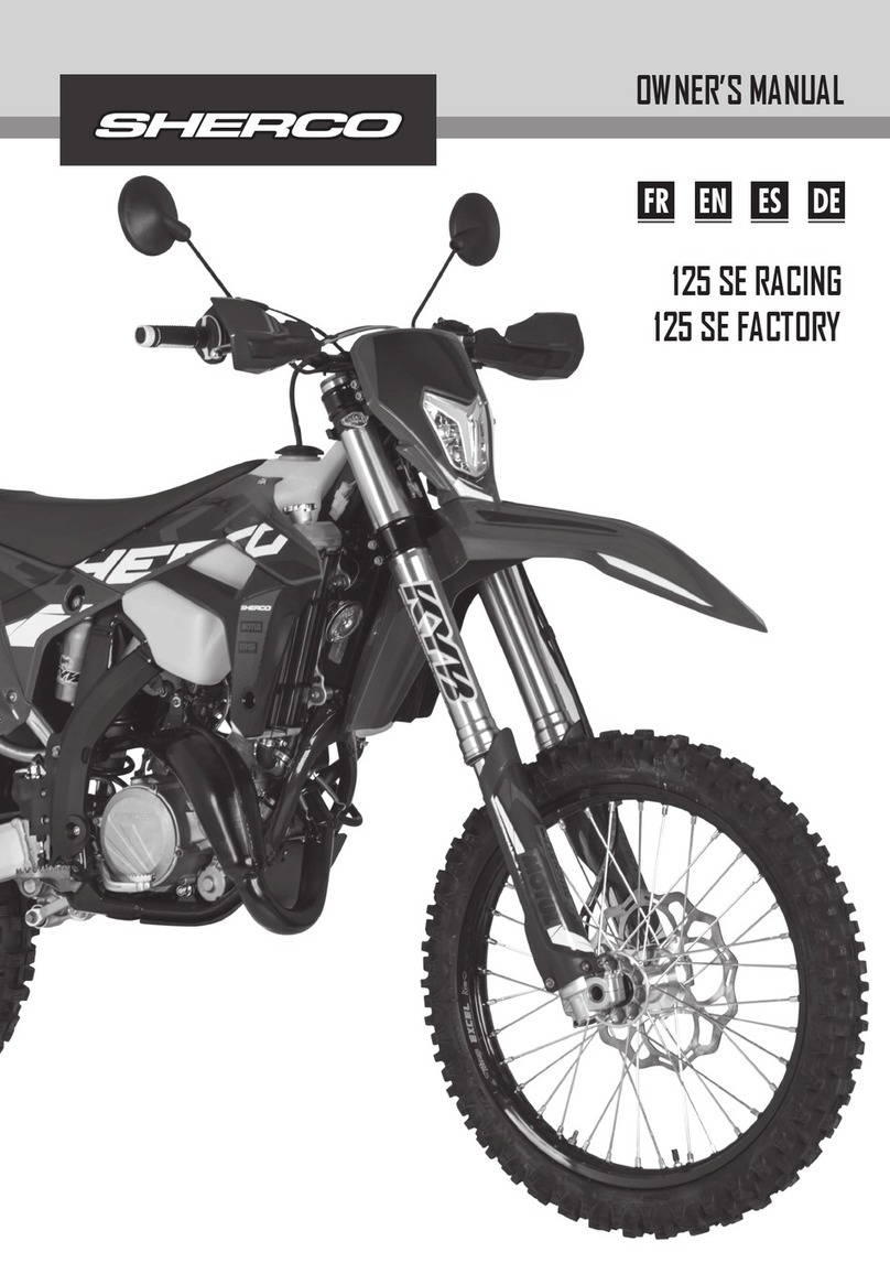 SHERCO 125 SE RACING User manual