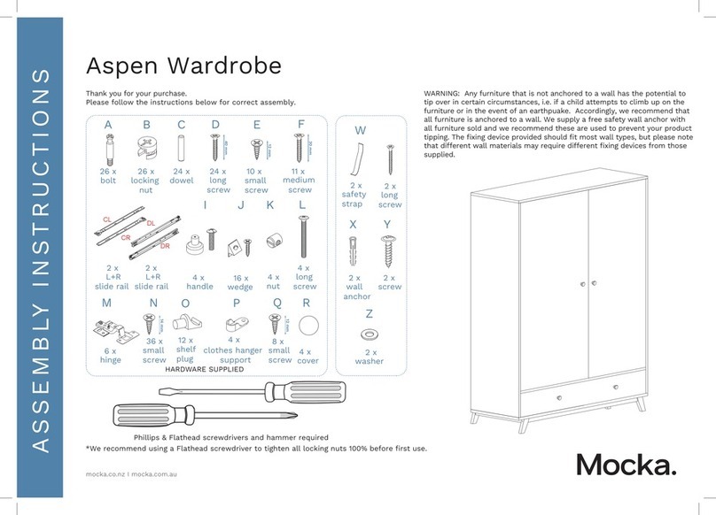 Mocka Aspen Wardrobe User manual