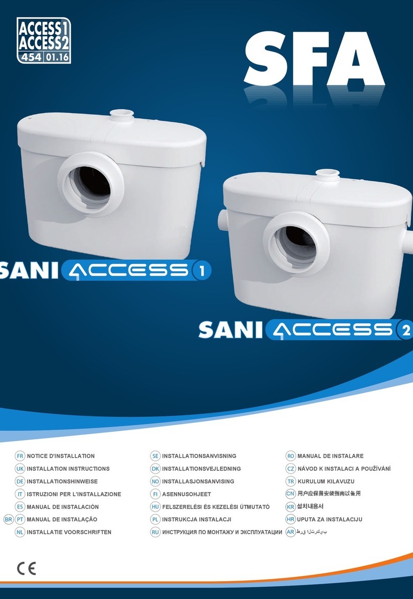 SFA SANI 2 installation instructions SFA SANI 2 installation instructions