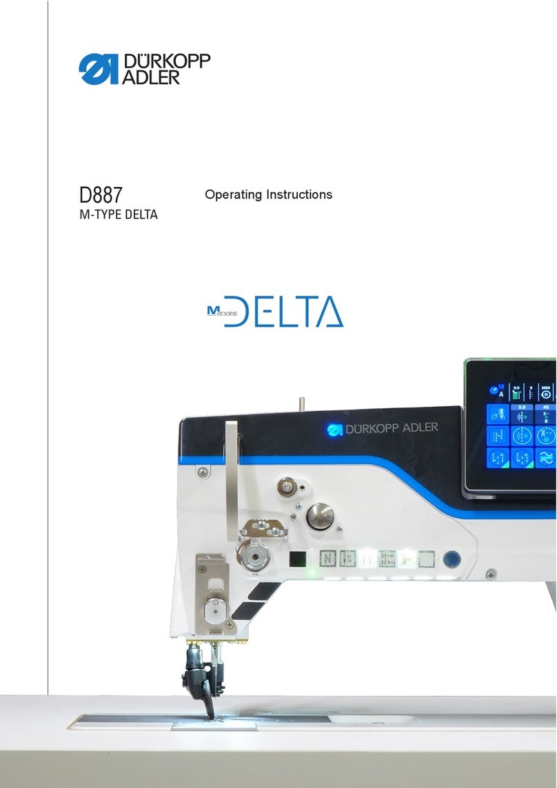 DURKOPP ADLER M-TYPE DELTA D887 User manual
