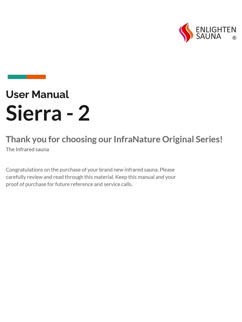Enlighten Sauna Sierra-2 user manual