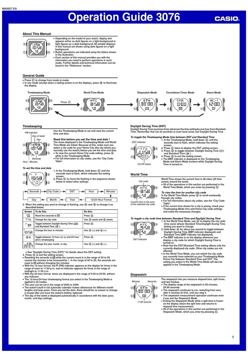 Casio 3076 User manual