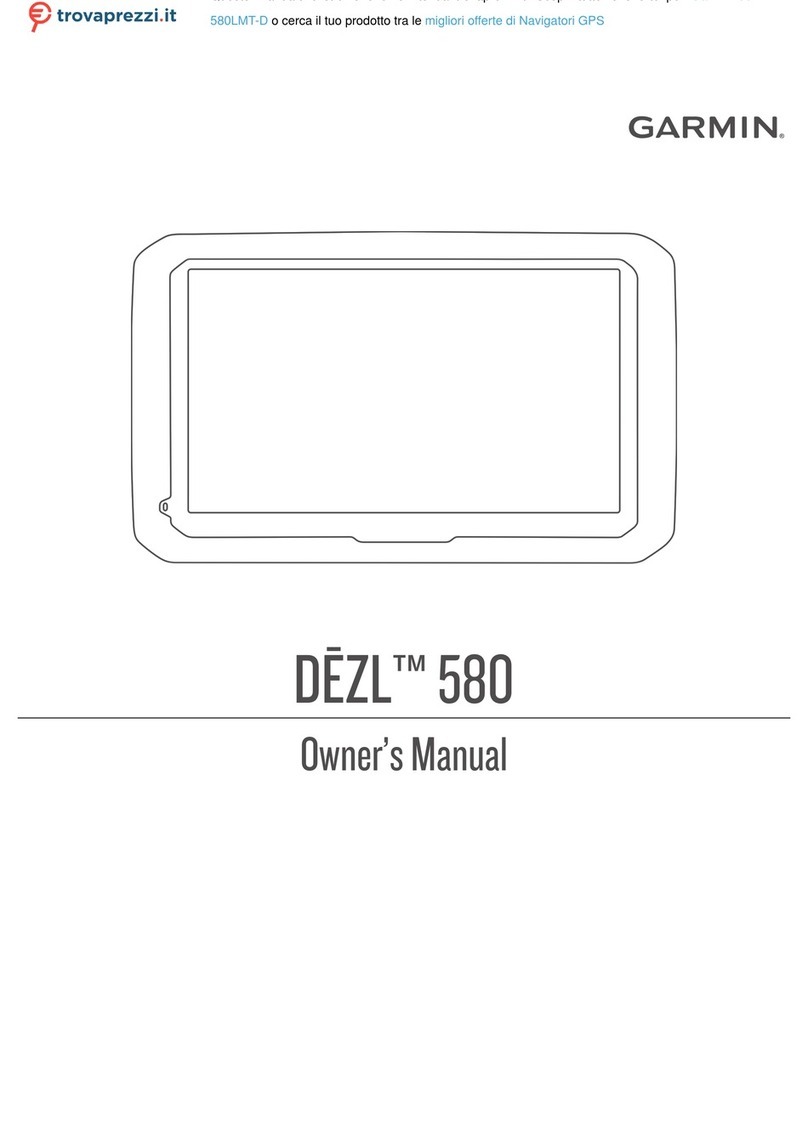 Garmin DELZ 580 owner's manual