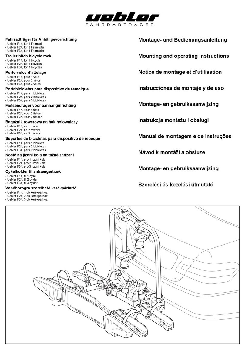 Uebler F14 Mounting and operating instructions