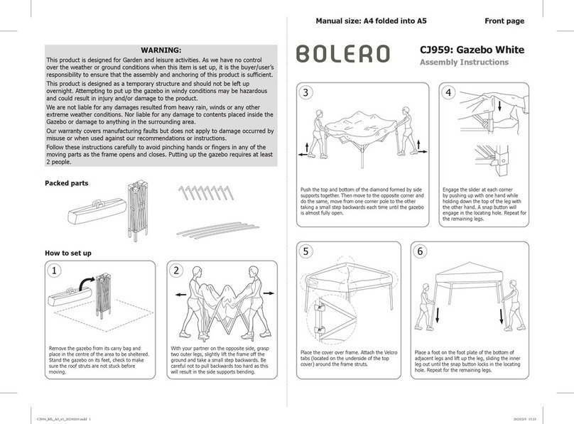 BOLERO CJ959 Assembly instructions BOLERO CJ959 Assembly instructions