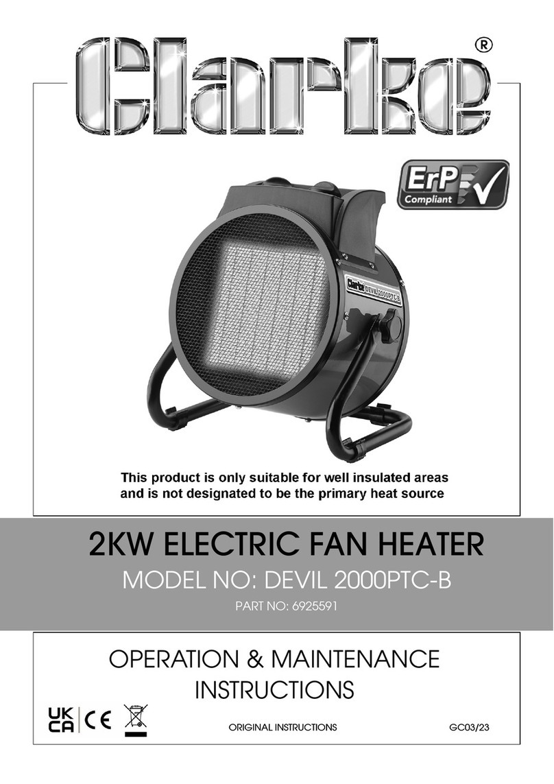 Clarke DEVIL 2000PTC-B Instruction Manual