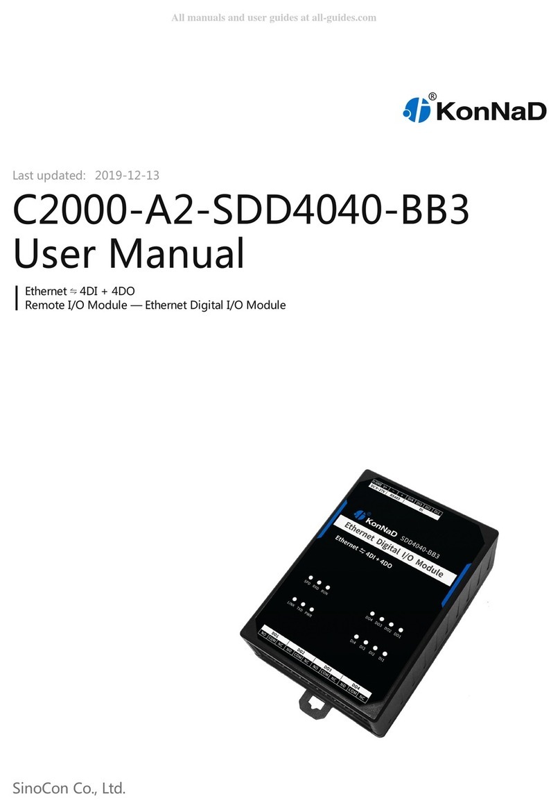 SinoCon KonNad C2000-A2-SDD4040-BB3 user manual