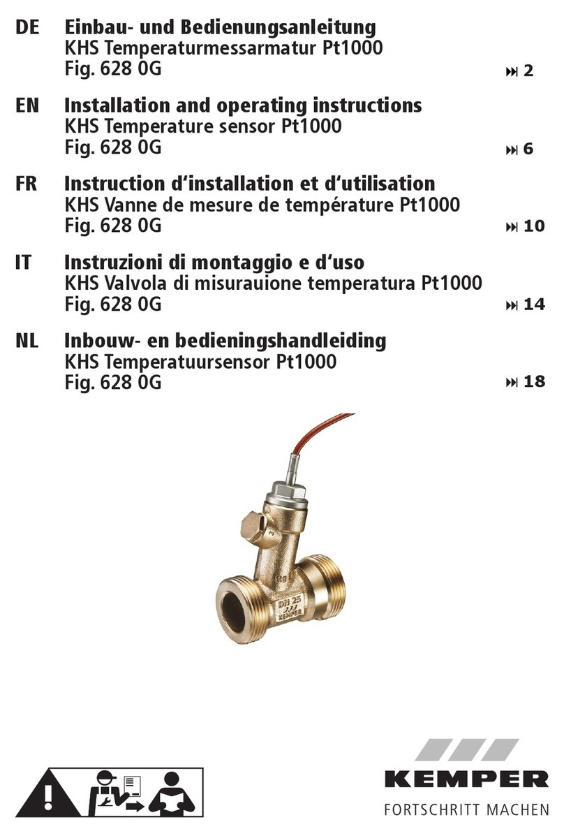 Kemper 628 0G Installation and operating instructions