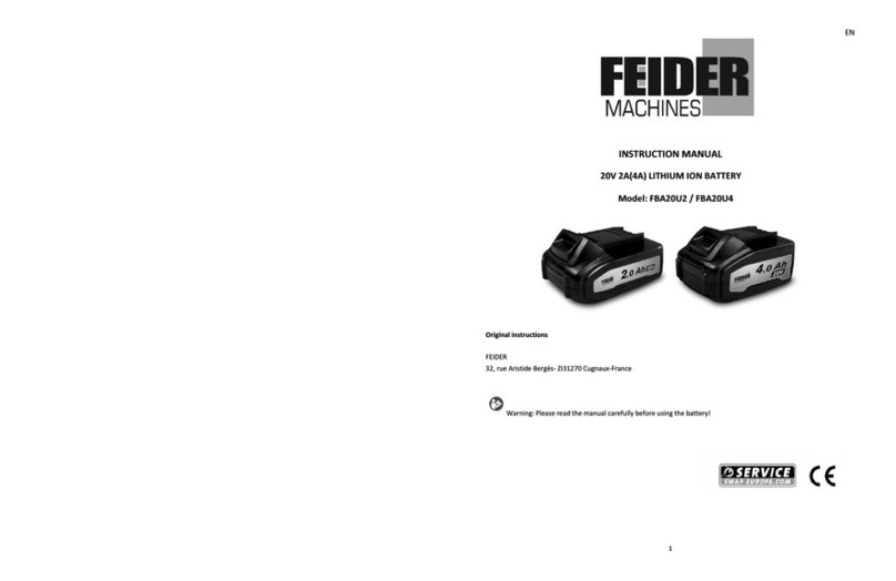 Feider Machines FBA20U2 instruction manual