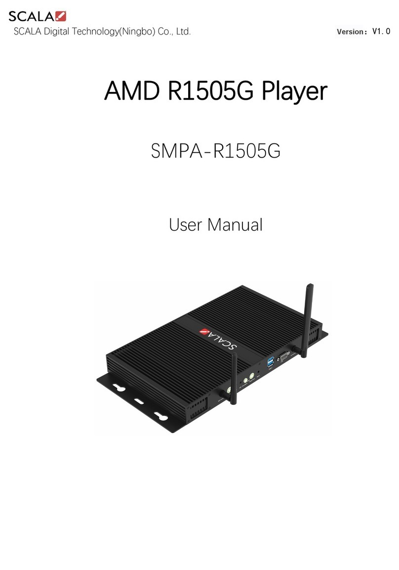 Scala SMPA-R1505G user manual
