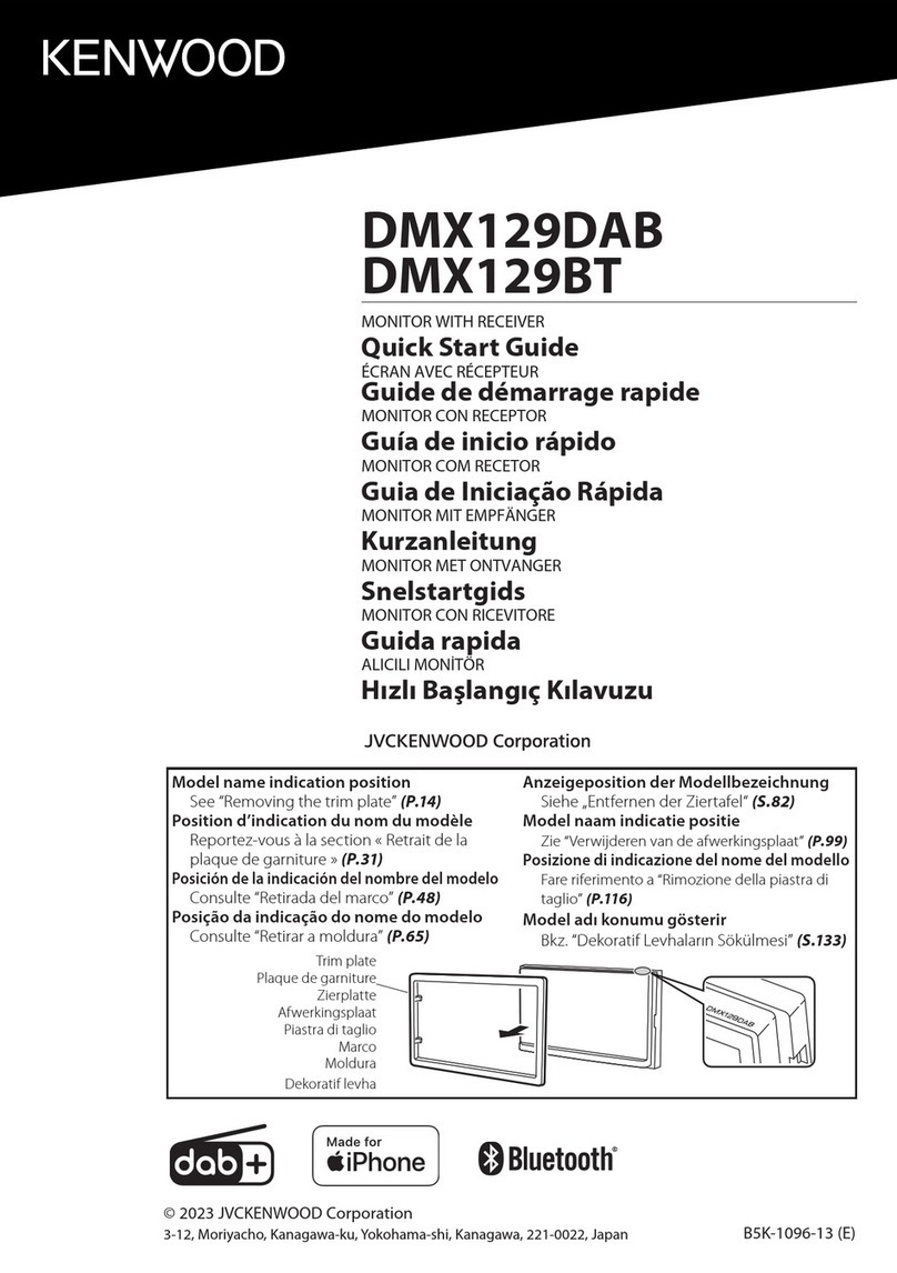 Kenwood DMX129DAB User manual