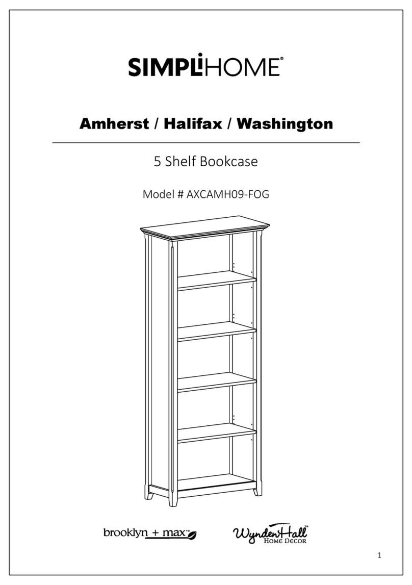 Simpli Home WyndenHall Brooklyn + Max AXCAMH09-FOG User manual Simpli Home WyndenHall Brooklyn + Max AXCAMH09-FOG User manual