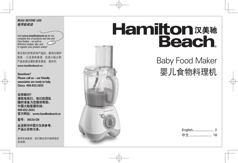 Hamilton Beach 36533-CN manual