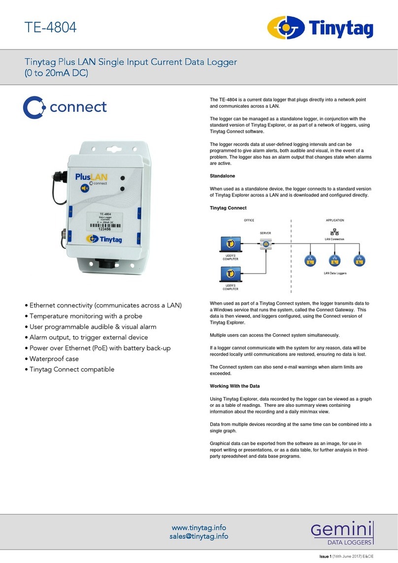 Gemini Tinytag TE-4804 manual