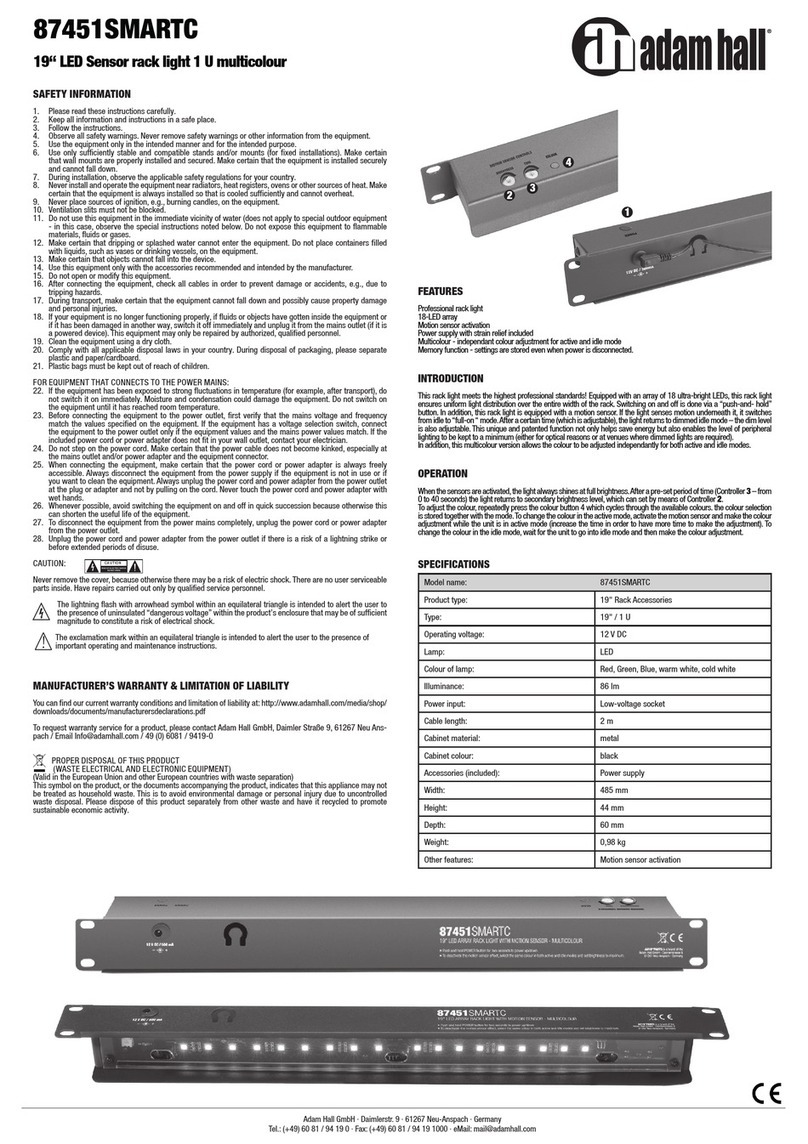 Adam Hall 87451SMARTC manual Adam Hall 87451SMARTC manual
