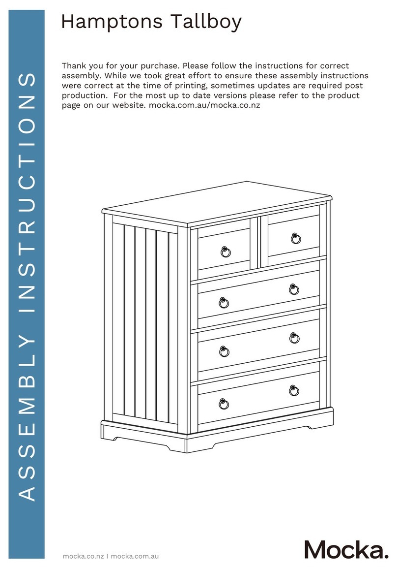 Mocka Hamptons Tallboy User manual Mocka Hamptons Tallboy User manual