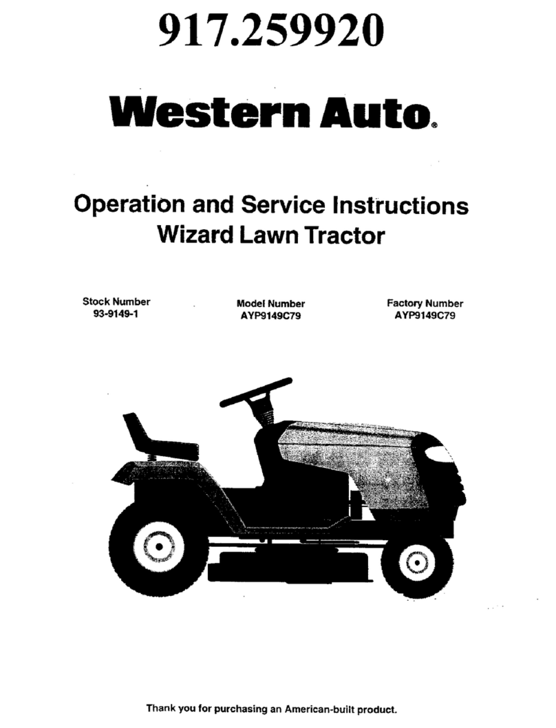 Western Auto Wizard AYP9149C79 Operation and service instructions