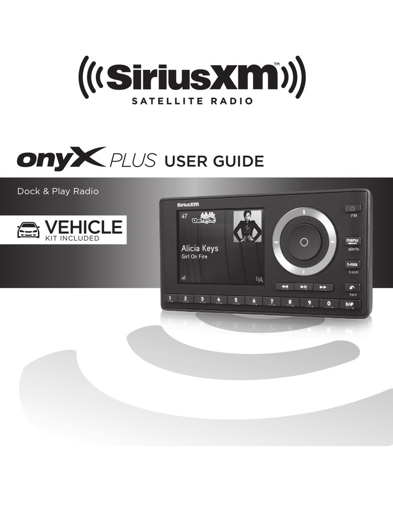 Sirius XM RAdio SXPL1H1 user guide