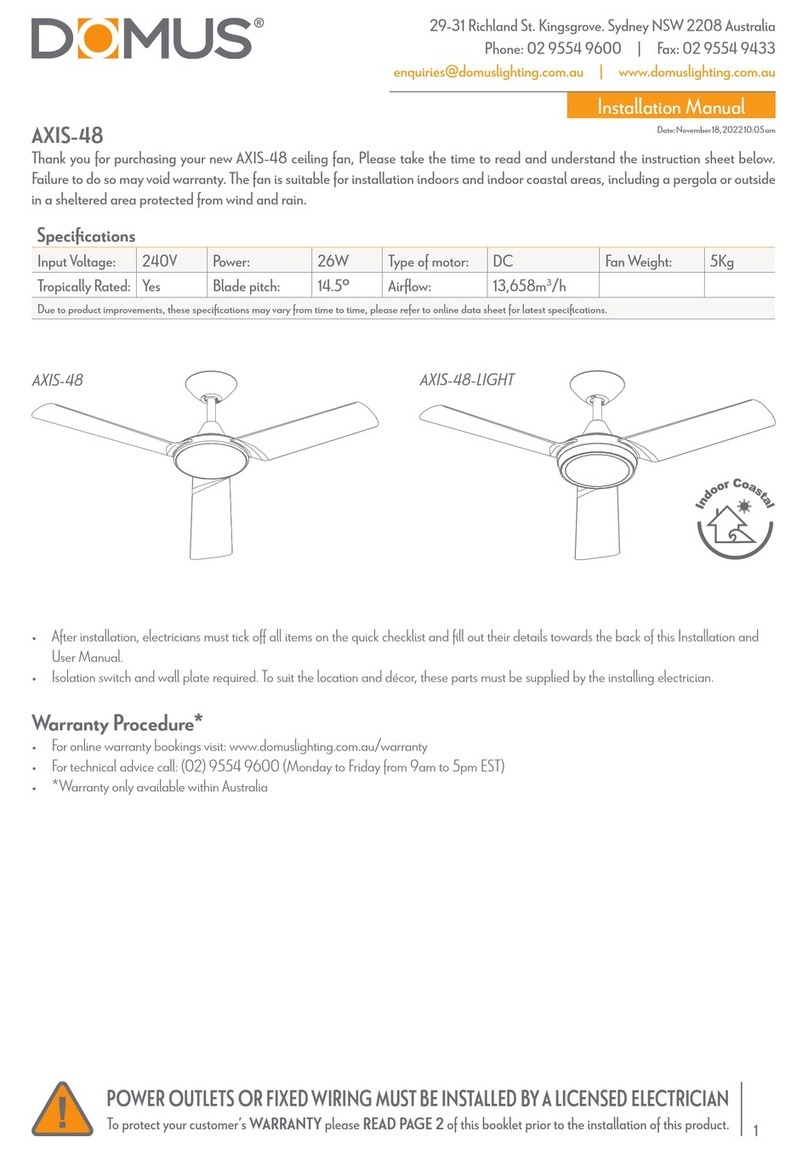 Domus AXIS-48 User manual