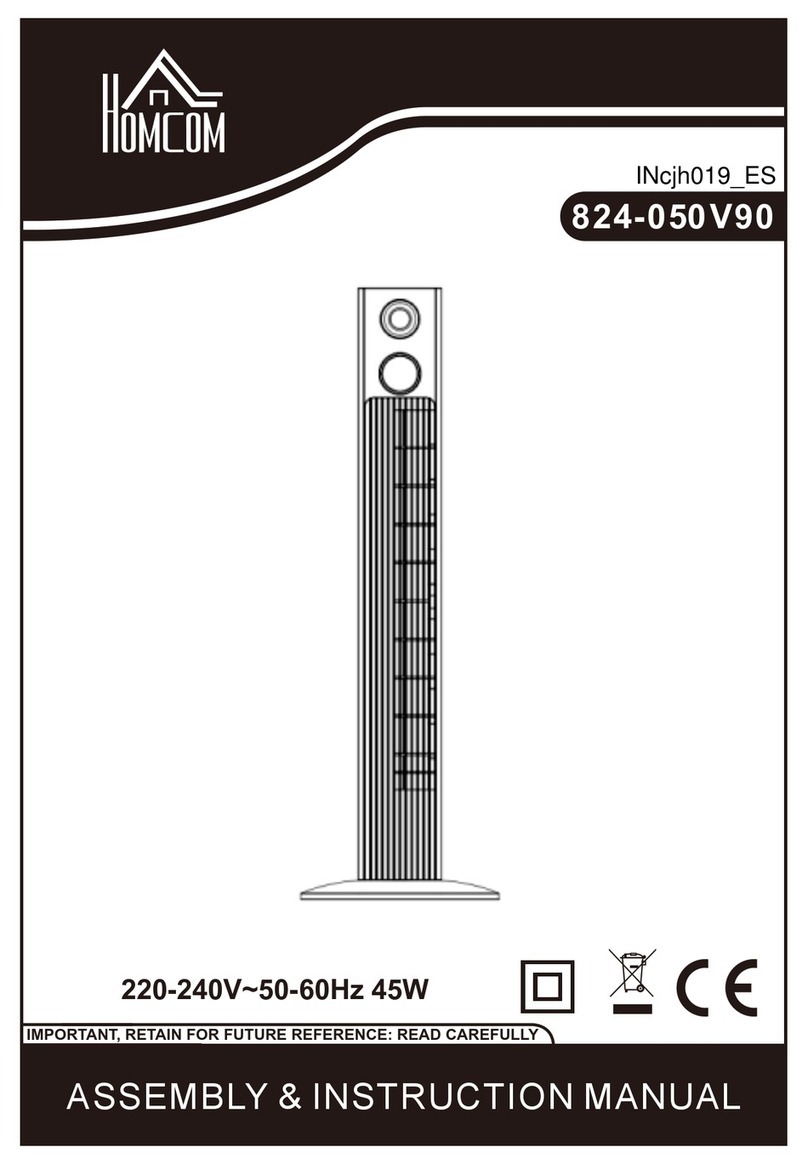 HOMCOM 824-050V90 Installation guide