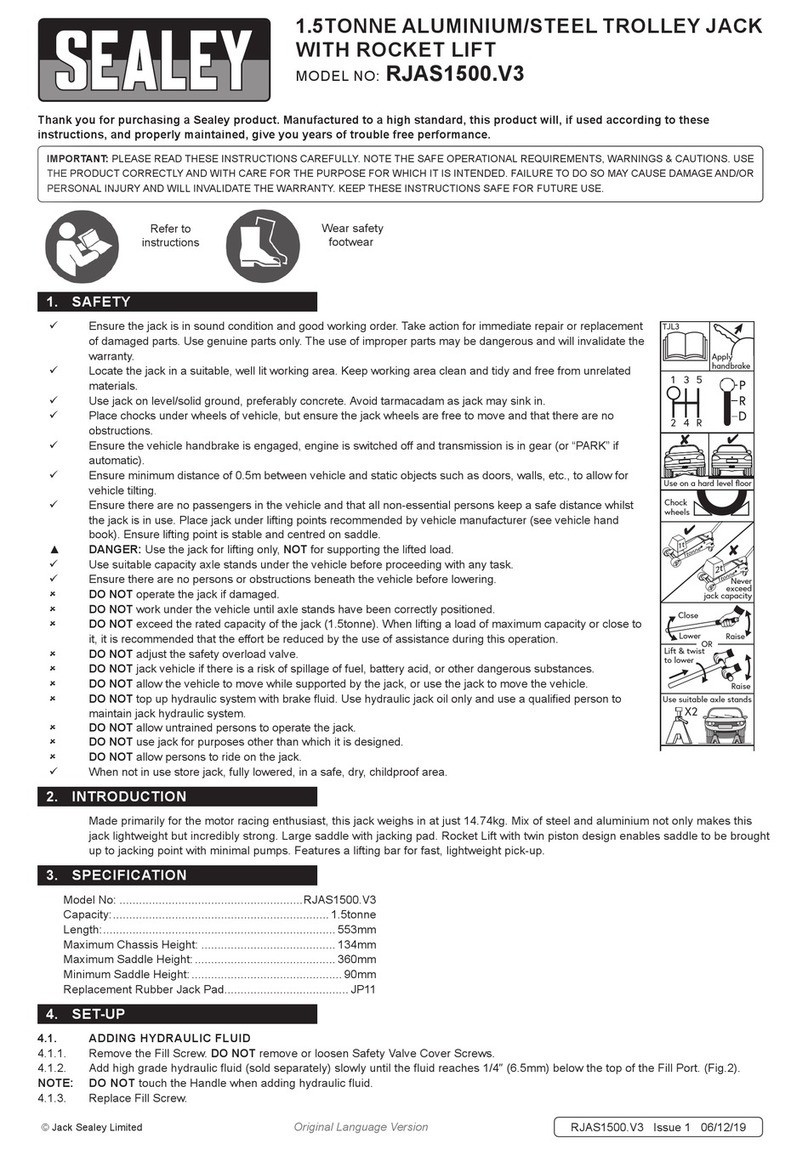Sealey RJAS1500.V3 manual