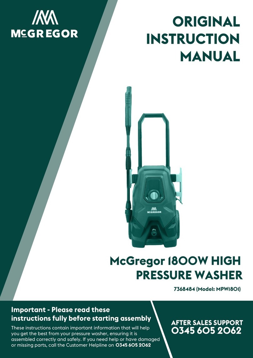McGREGOR MPW1801 Original instruction manual