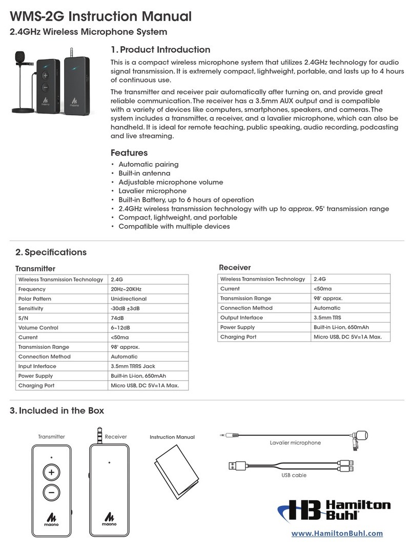 Hamilton/Buhl WMS-2G instruction manual Hamilton/Buhl WMS-2G instruction manual