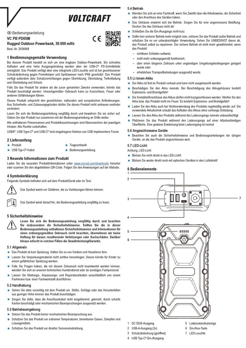VOLTCRAFT VC PB PD65W operating instructions