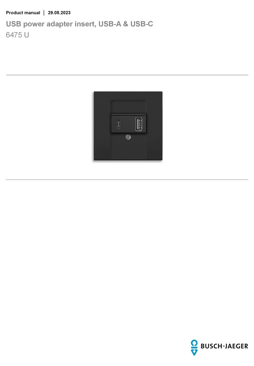 Busch-Jaeger 6475 U product manual
