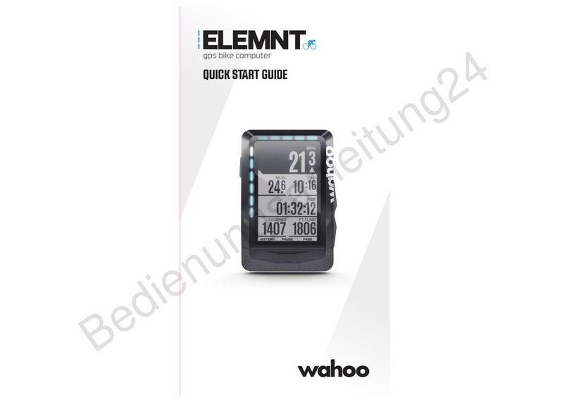 Wahoo ELEMNT quick start guide