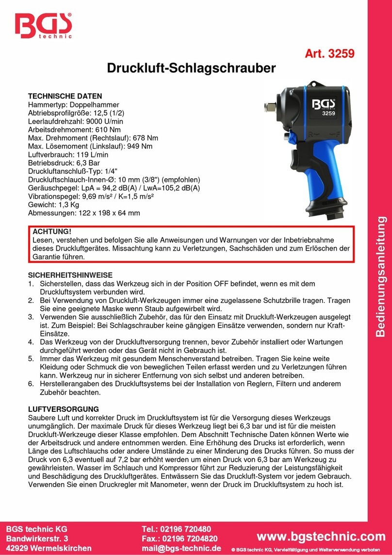BGS technic 3259 instruction manual