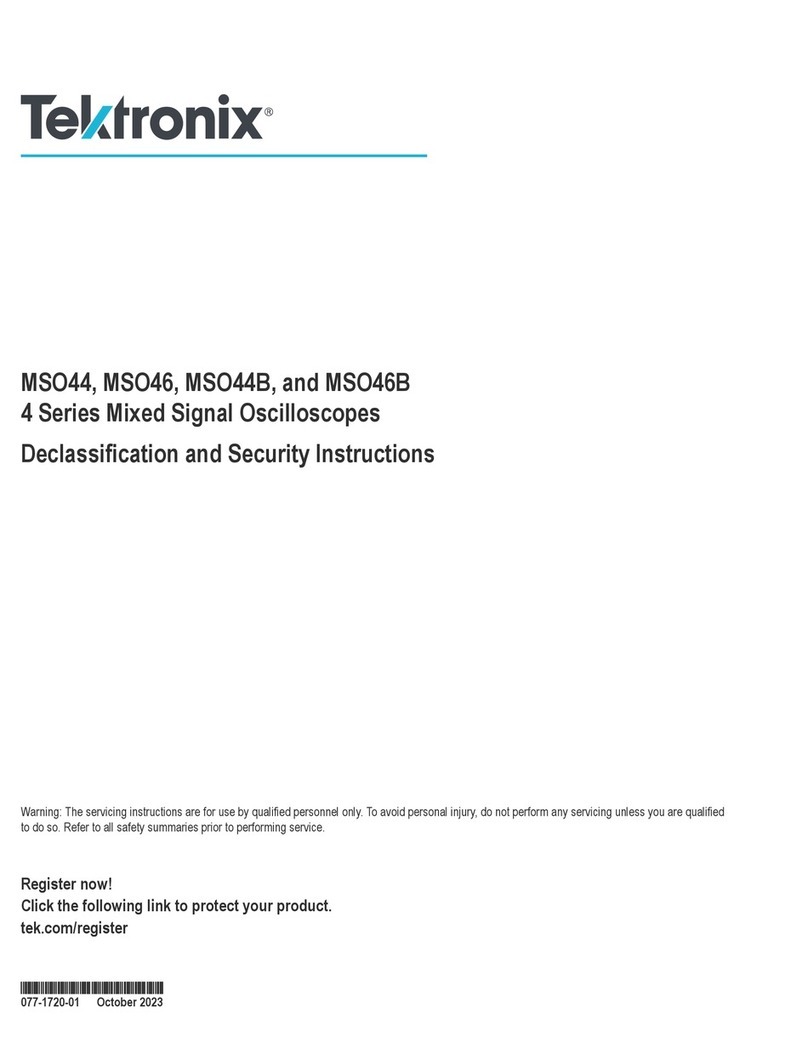 Tektronix MSO46B Installation and maintenance instructions