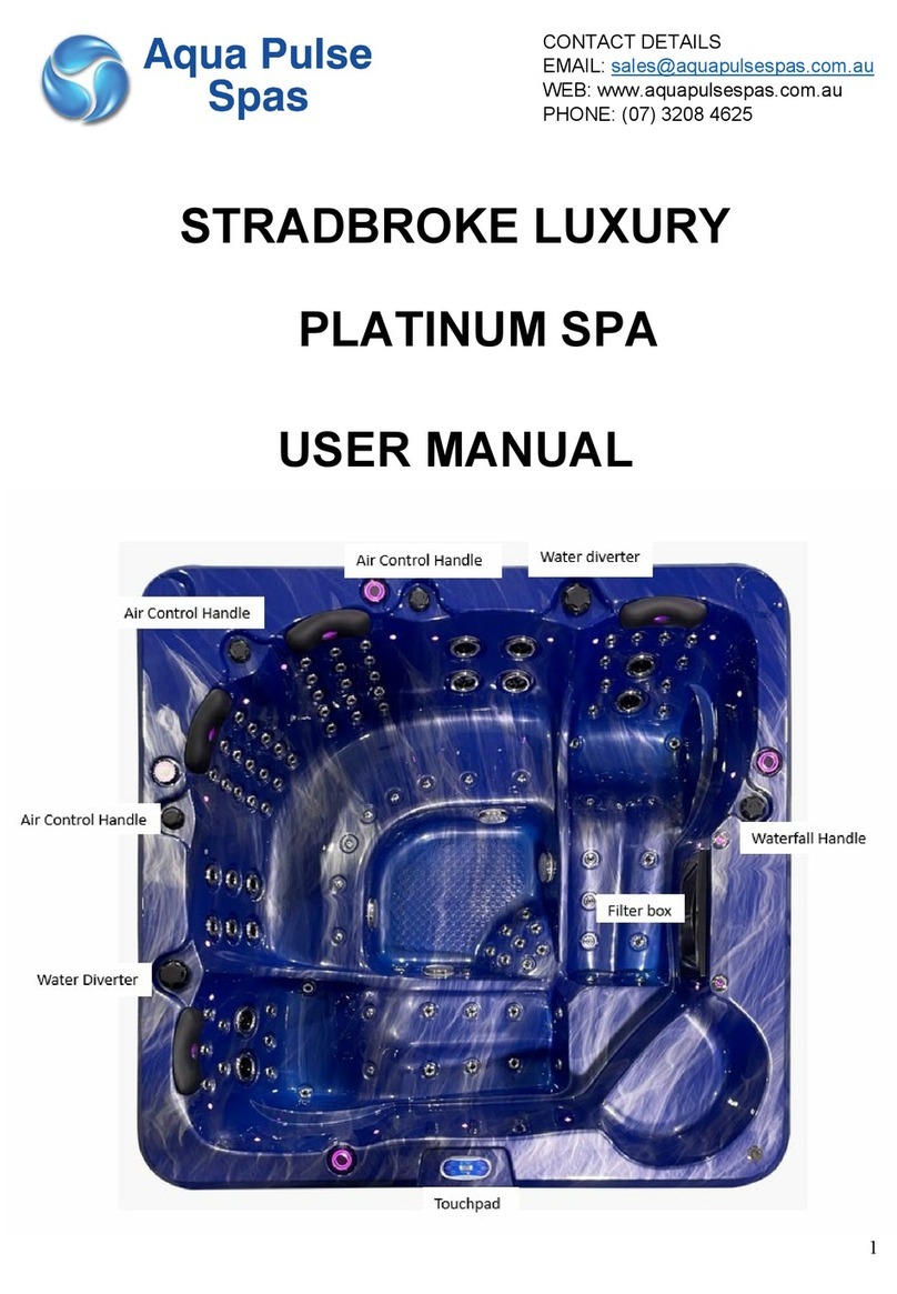Aqua Pulse Spas STRADBROKE LUXURY PLATINUM SPA User manual Aqua Pulse Spas STRADBROKE LUXURY PLATINUM SPA User manual