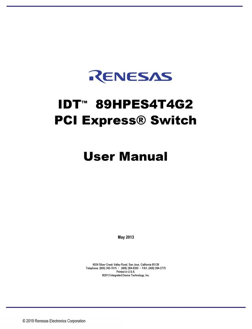 Renesas IDT 89HPES4T4G2 User manual