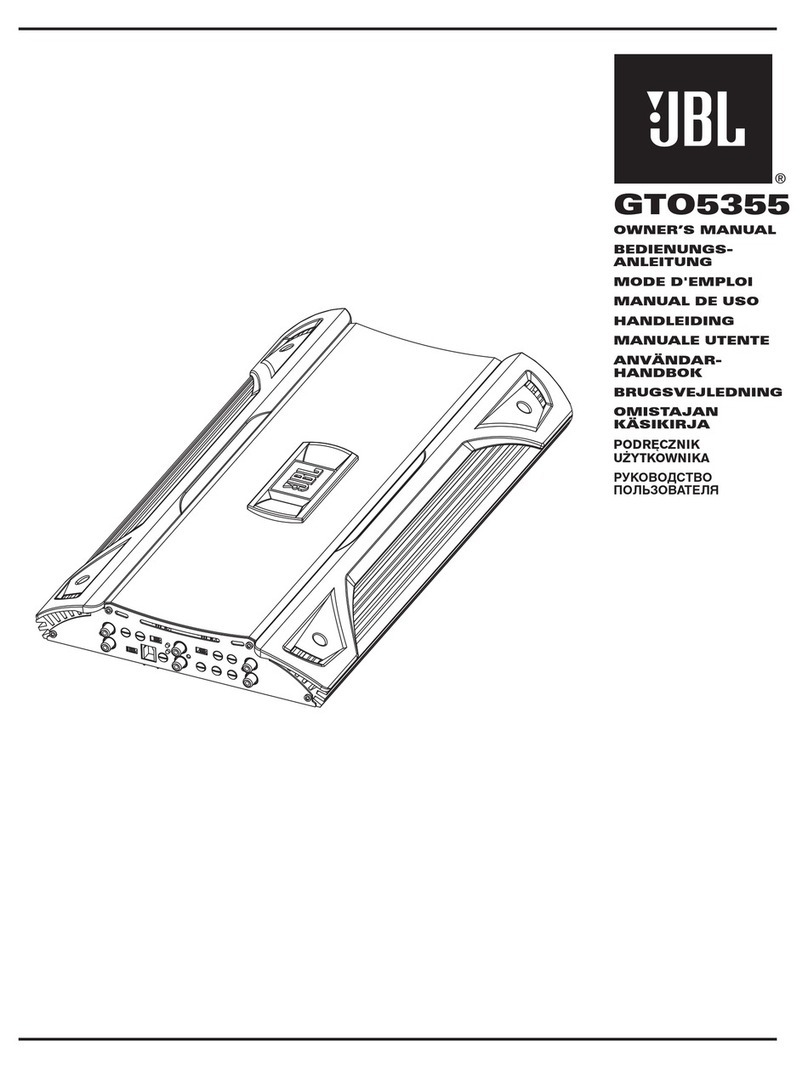 JBL GTO5355 User manual