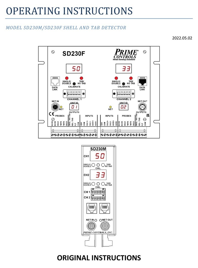 Prime Controls SD230M User manual Prime Controls SD230M User manual