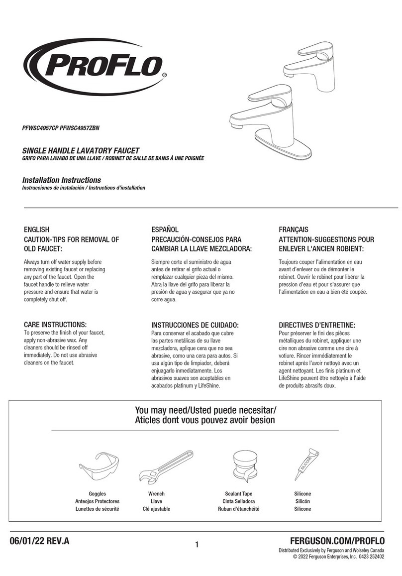 ProFlo PFWSC4957CP installation instructions
