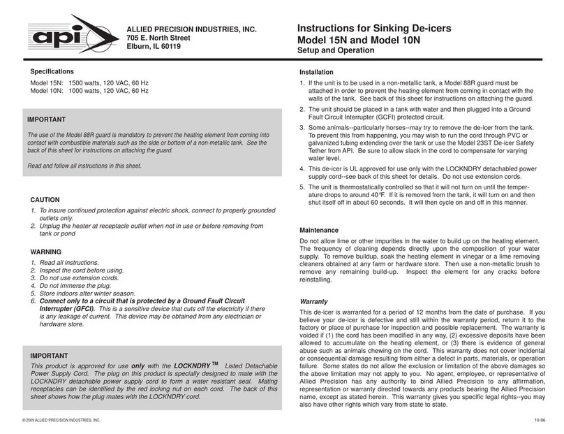 API 15N instructions