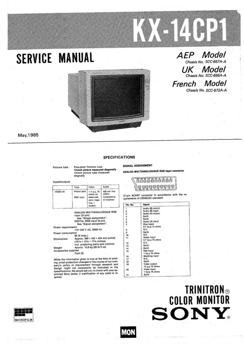 Sony TRINITRON KX-14CP1 User manual