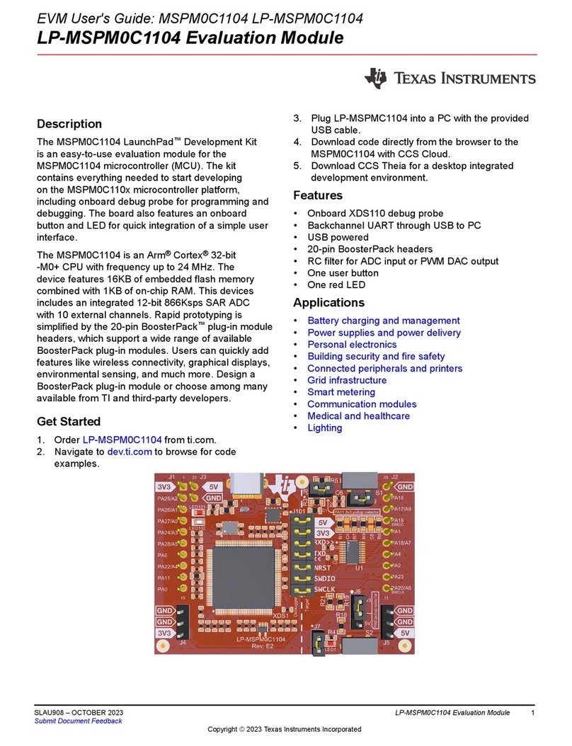 Texas Instruments LP-MSPM0C1104 User manual