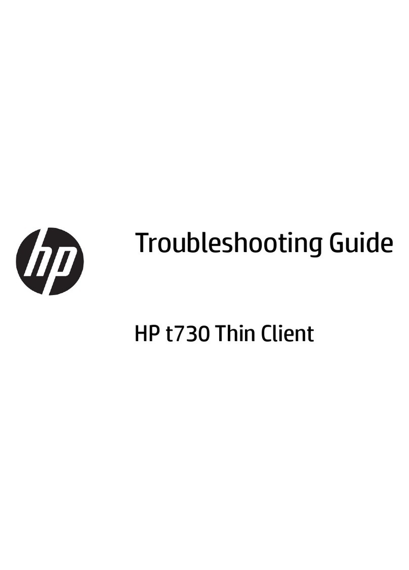 HP t730 Thin Client User manual