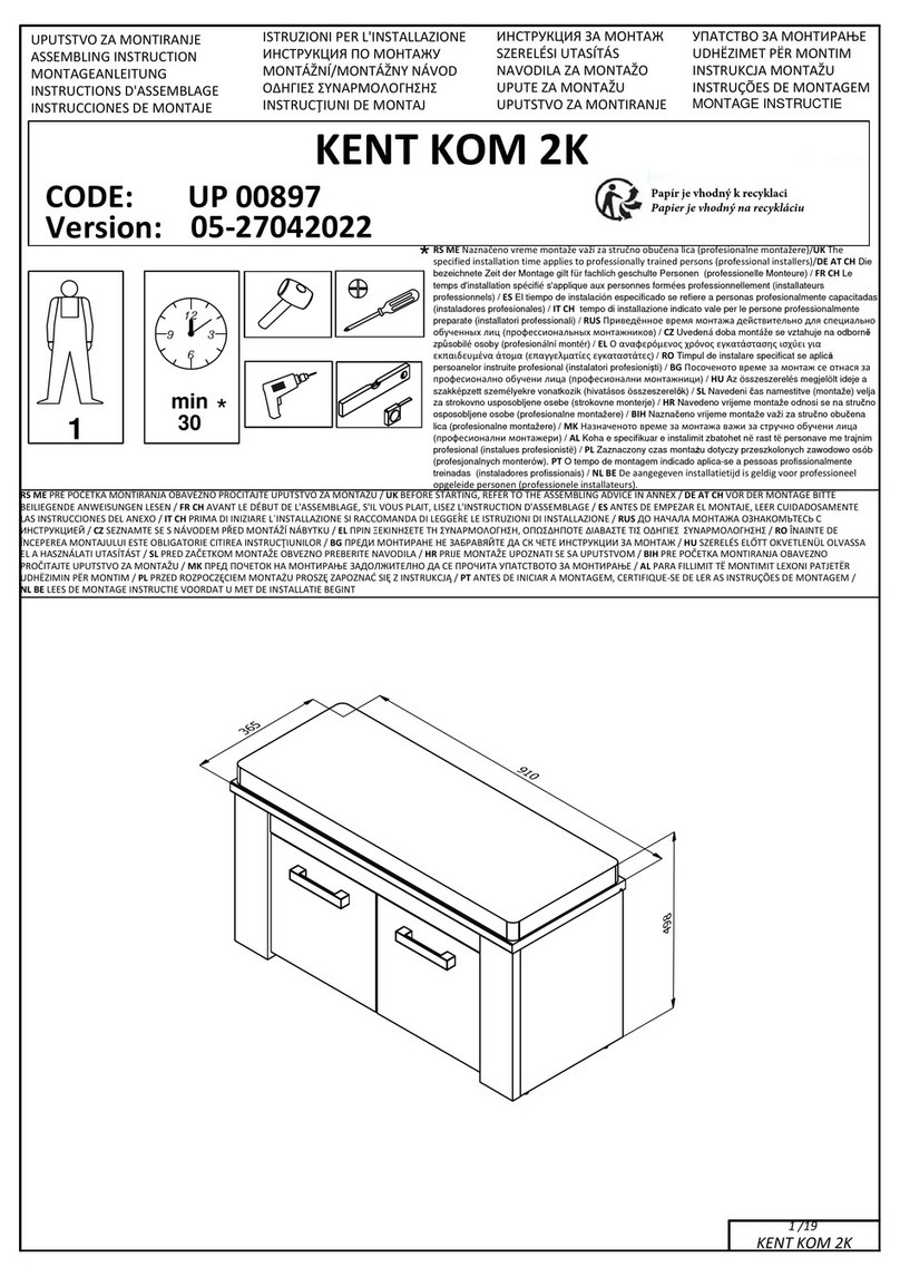 sconto KENT KOM 2K UP 00897 Assembling Instruction sconto KENT KOM 2K UP 00897 Assembling Instruction