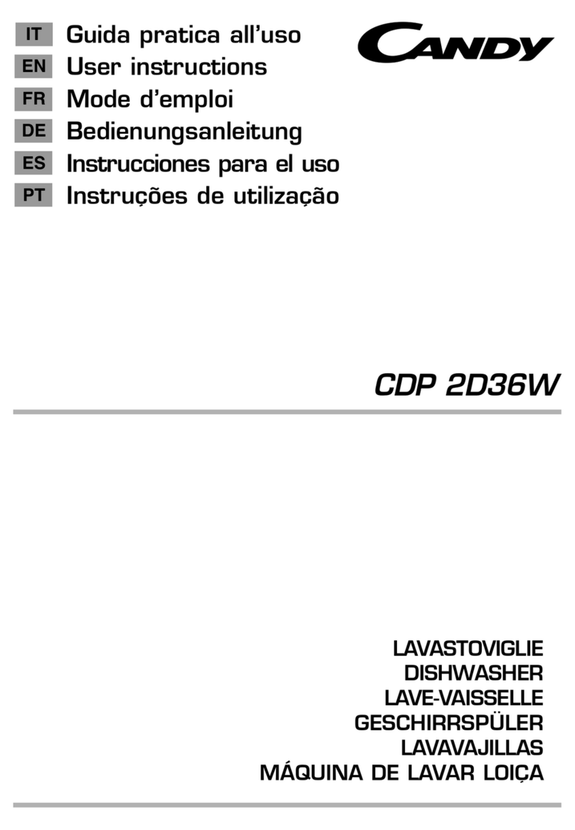 Candy CDP 2D36W User instructions
