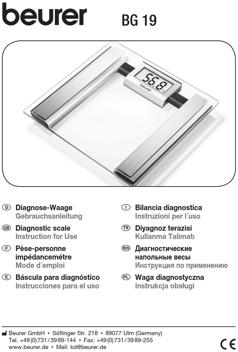 Beurer BG 19 Instructions for use