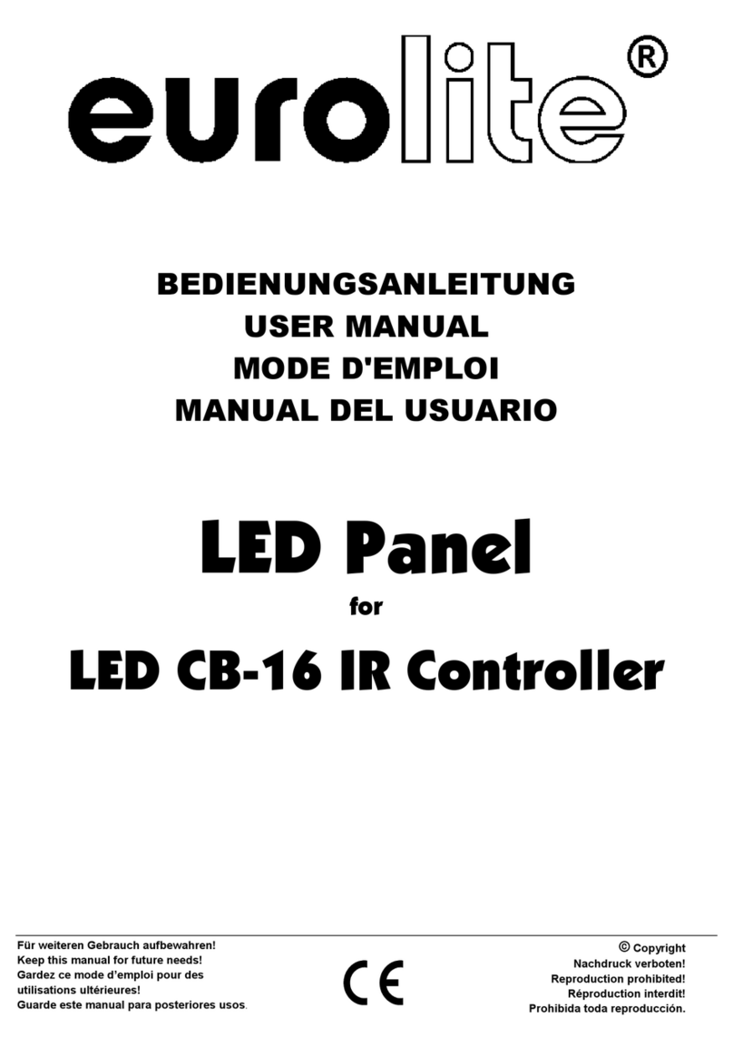 EuroLite LED Panel for LED CB-16 IR Controller user manual